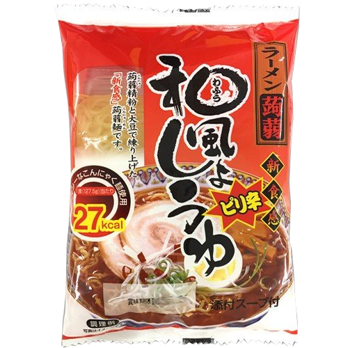 こんにゃく麺 こんにゃくラーメン 和風しょうゆピリ辛 12食