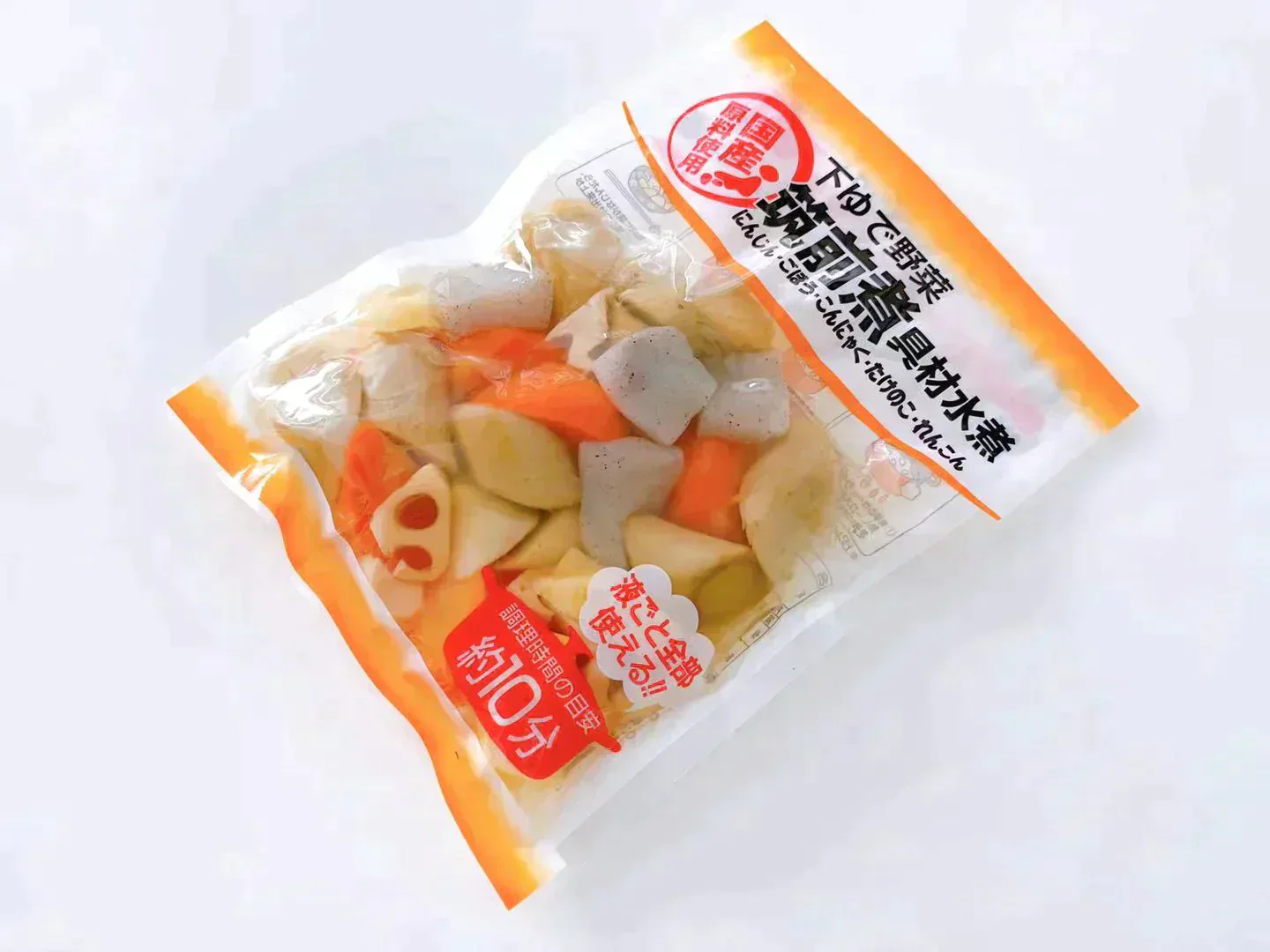 【超便利】下茹で済み！国産野菜の筑前煮具材　水煮品【200g×20袋】