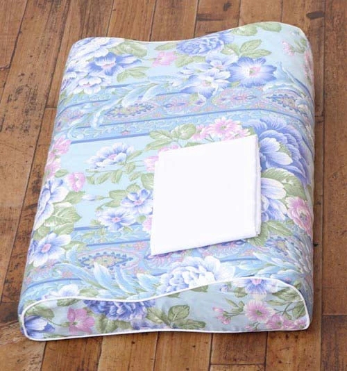 【花柄ピンク】磁気枕 夢 カバー付 枕 まくら 肩こり ピンク ブルー 花柄 32×48cm 磁石 磁気 メンズ レディース ペア 磁気枕 肩こり 首こり 波形 ウェーブ
