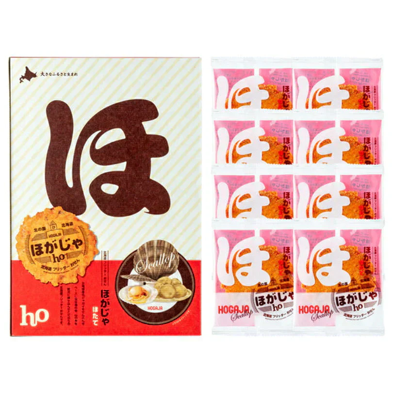 【北海道限定】ほがじゃ【ほたて味】【１箱(2枚×8袋入)】新千歳空港 お土産 山口油屋福太郎 せんべい