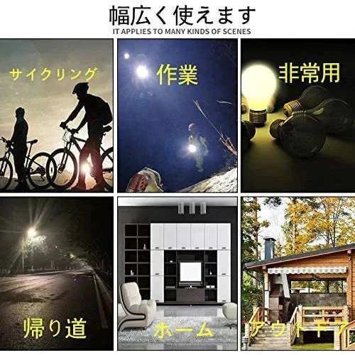 懐中電灯 小型 軍用 超高輝度  ledライト USB充電式 18650リチウム ハンディライト ミニ 軽量 明るい SOS点滅 防水 防災 地震 停電対策 携帯に充電が可能ですw132B(ブラック)