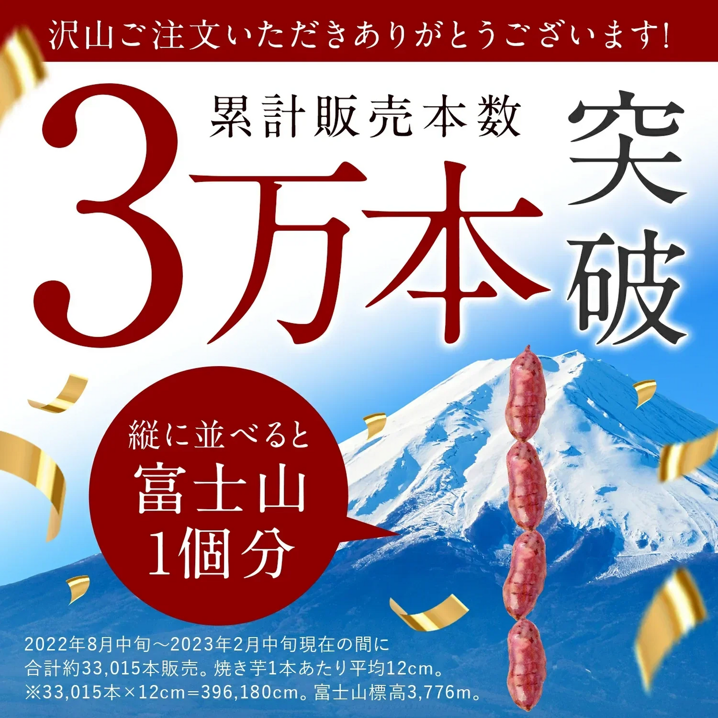 冷凍焼き芋（紅はるか） １kg×３袋（1袋あたり600円お得）