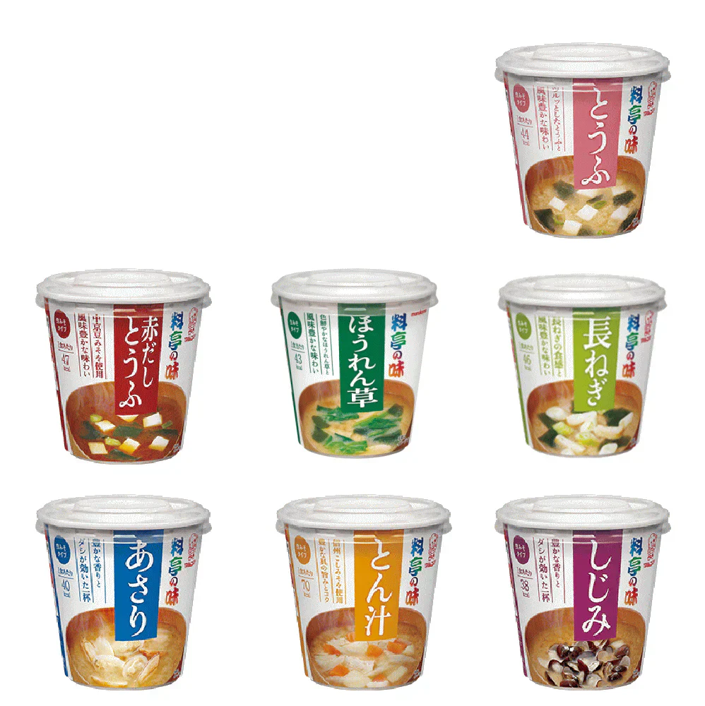 【新発売】 マルコメ カップ味噌汁 料亭の味 みそ汁 とうふ ほうれんそう 長ねぎ 豚汁 しじみ あさり 赤だし豆腐 アソート24個 セット