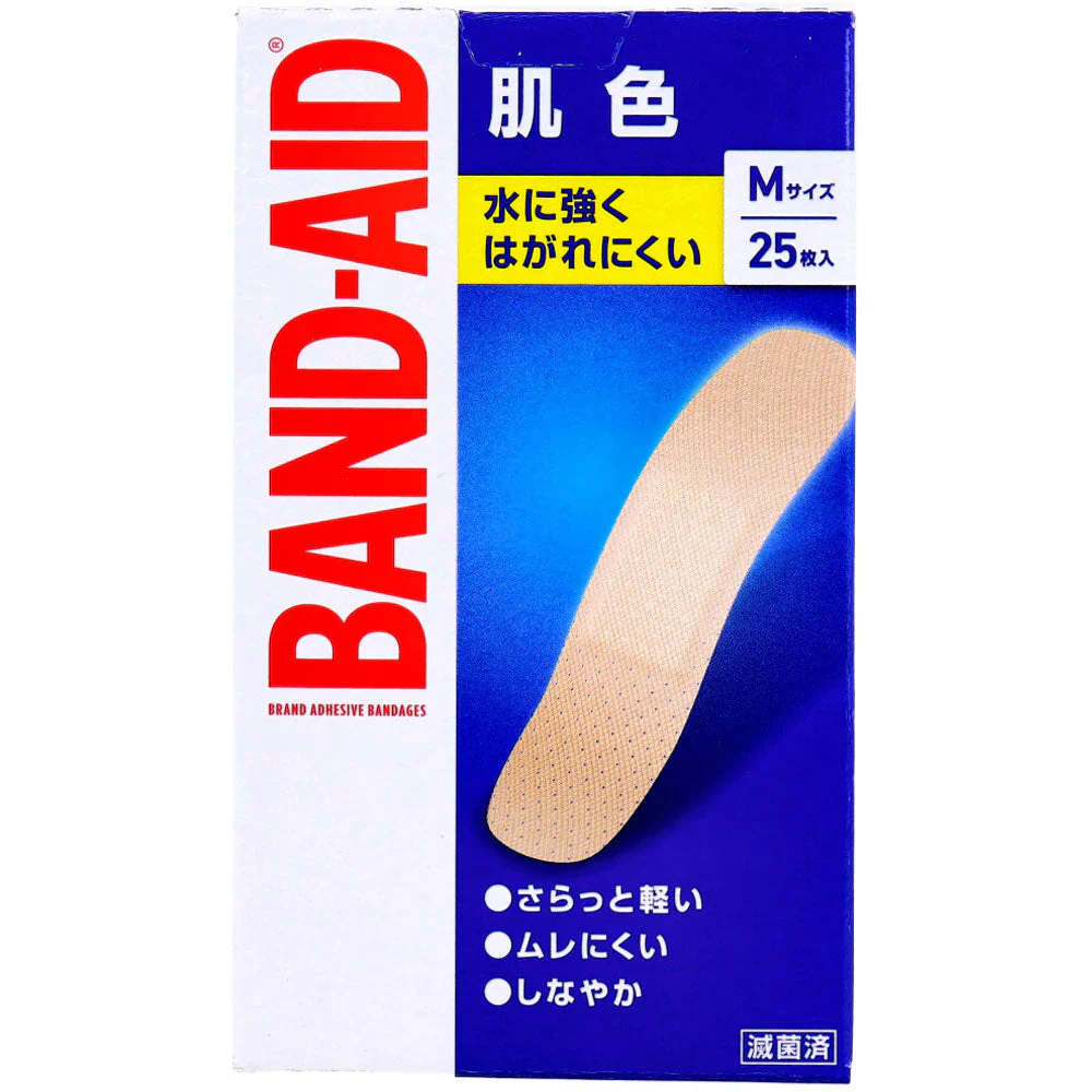 バンドエイド 肌色 滅菌済 Mサイズ 25枚入り X6箱