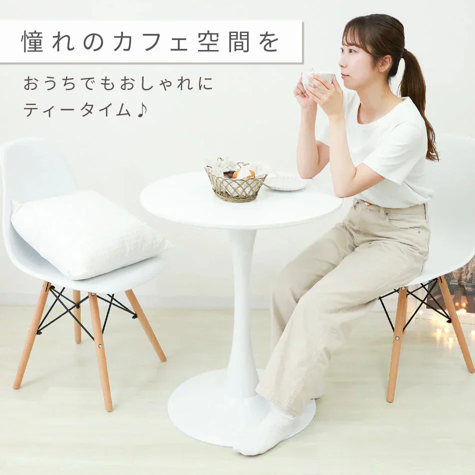 【60㎝】【マーブルホワイト】ダイニングテーブル カフェテーブル 丸 北欧 テーブル おしゃれ カフェ ダイニング テーブル 丸テーブル 円形 コーヒーテーブル 白 ホワイト ナチュラル マーブル 食卓テーブル デザイナーズ モダン リビング 家具 かわいい