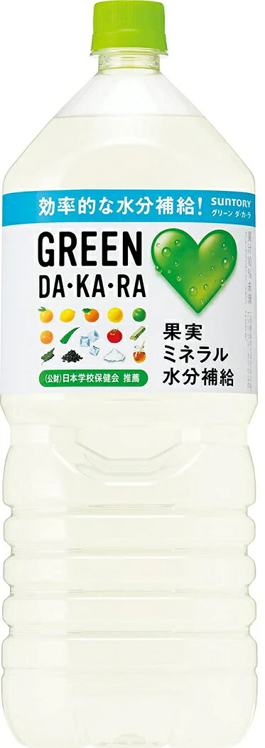 【送料無料】サントリー GREEN DA・KA・RA グリーンダカラ 2L 2000ml×12本
