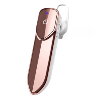 当日発送 Bluetoothイヤホン 片耳 Hi-Fi高音質 超大容量バッテリー 長持ちイヤホン IPX3防水対応 CSRチップ搭載 マイク内蔵 ハンズフリー通話 w048C(ピンクゴールド)