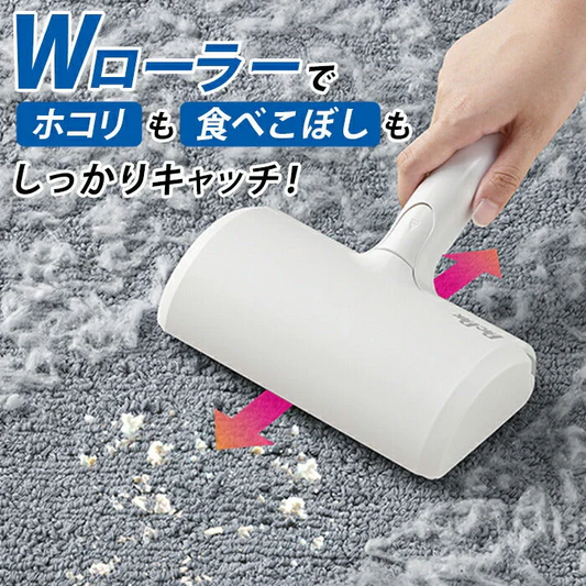 ぱくぱくローラーw 犬 猫 ペット 抜け毛取り クリーナー 掃除ローラー エチケットブラシ 繰り返し使える / ソファ ベッド カーペット 布団