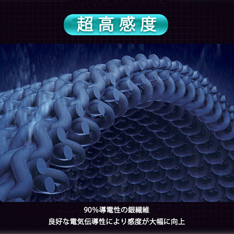 指サック エッジ円滑加工版 10枚入 スマホ タブレット iPhone iPad タッチパネル ノートパソコン マックブック Macbook操作 ゲーム用 高感度 銀繊維 超薄