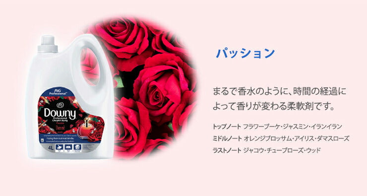 (オーダープリベンション)ダウニー 柔軟剤 4L×3本セット 濃縮タイプ 4000ml アジアンダウニー Downy 4L 衣料用柔軟剤 ベトナムダウニー