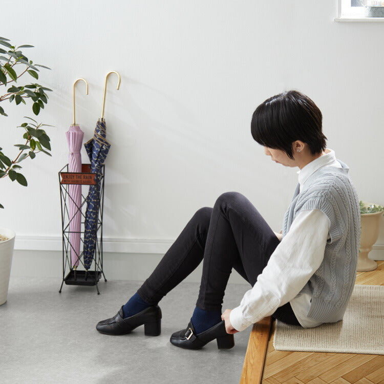 (ブラック)ヴィンテージ調 傘立て 16cm コンパクト アンブレラスタンド モボワ アイアン かさたて 玄関収納 すき間収納 隙間収納 アンティーク 可愛い かわいい おしゃれ【送料無料】