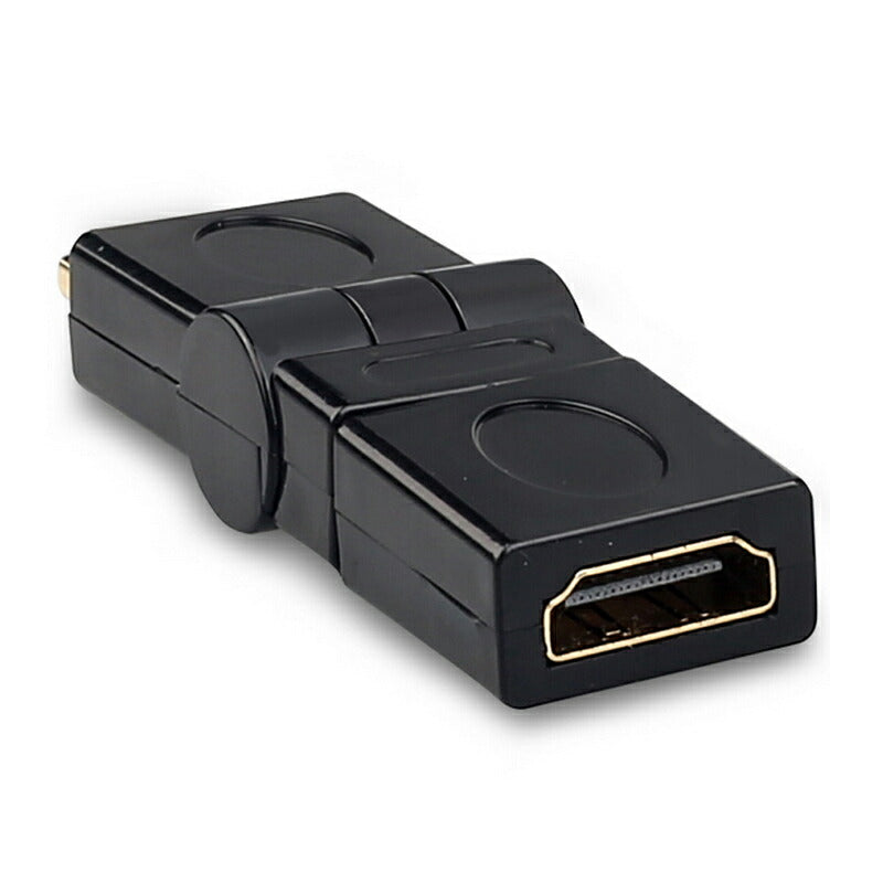 HDMI 360° 角度変換 アダプタ 向き自由調整 90°～270° 上曲げ 下曲げ コネクターオス⇔メス V1.4 1080P 方向 転換 標準HDMI HDMIケーブル整理 断線防止