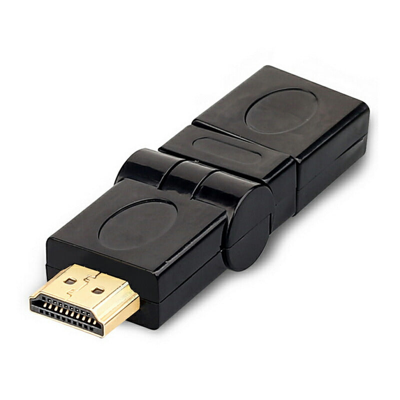 HDMI 360° 角度変換 アダプタ 向き自由調整 90°～270° 上曲げ 下曲げ コネクターオス⇔メス V1.4 1080P 方向 転換 標準HDMI HDMIケーブル整理 断線防止