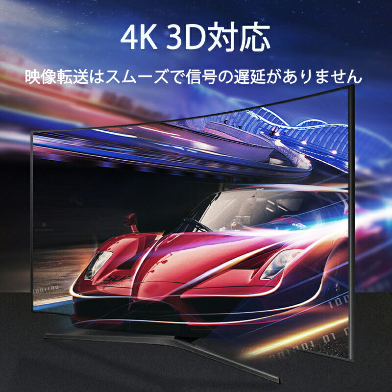 HDMI 切替器 2⇔1 分配器 セレクター スプリッター ボタン 手動 入力出力 双方向 4K 3D ver2.0 Switch PS4 パソコン テレビ プロジェクター対応