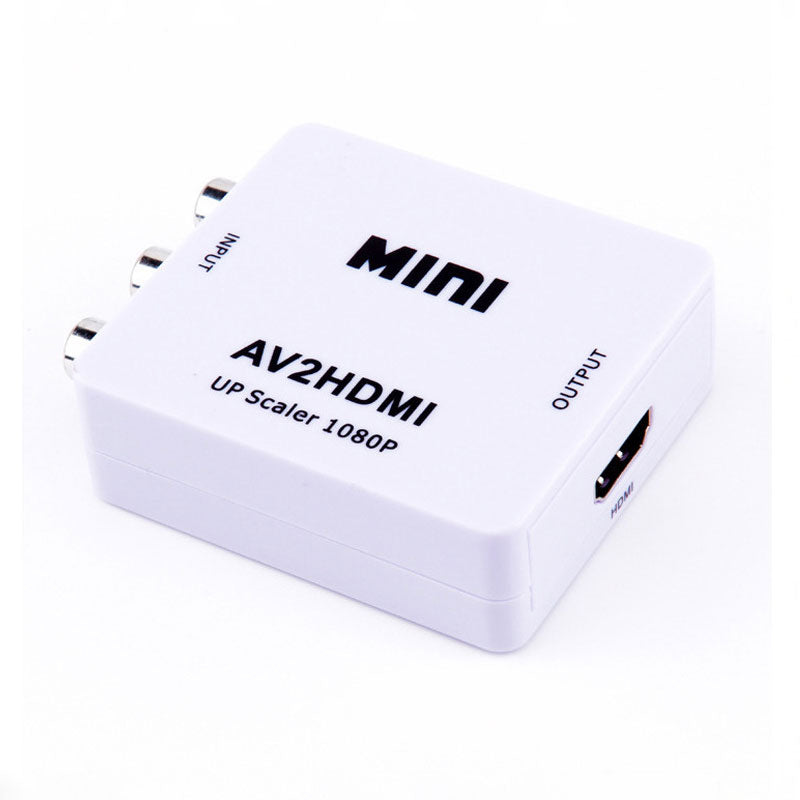 HDMI to AV 変換アダプタ 黒 コンバーター HDMI RCA コンポジット ビデオ アナログ 転換 CVBS L R アダプター 1080P フルHD 赤白黄端子 ポイント消耗