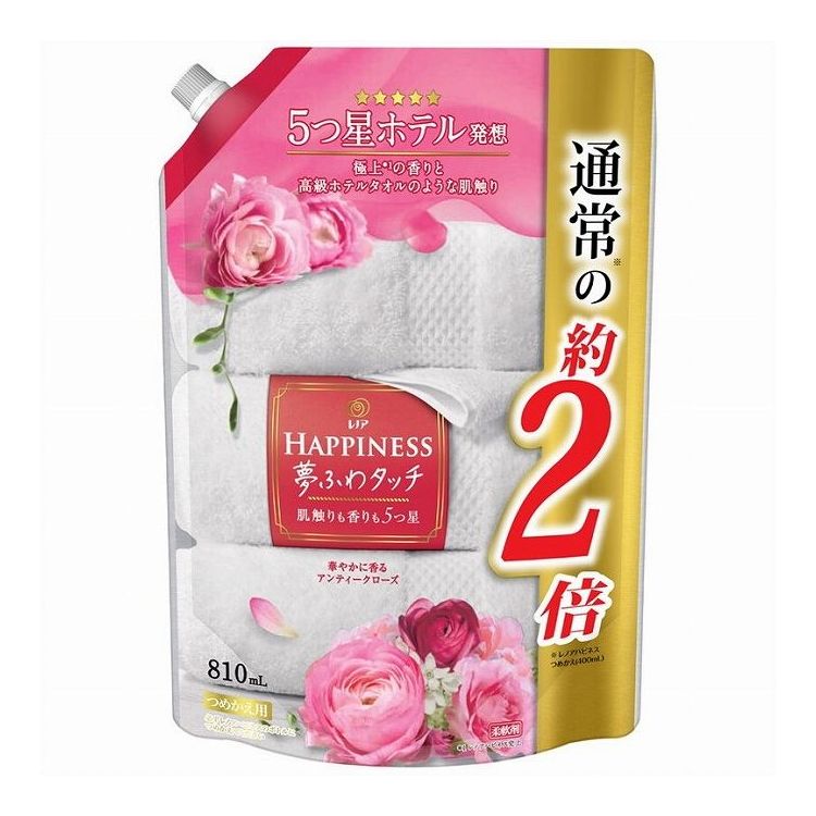 P&Gジャパン レノアハピネス レノハピ 夢ふわタッチ華やかに香るアンティークローズ詰替用特大サイズ 810ML