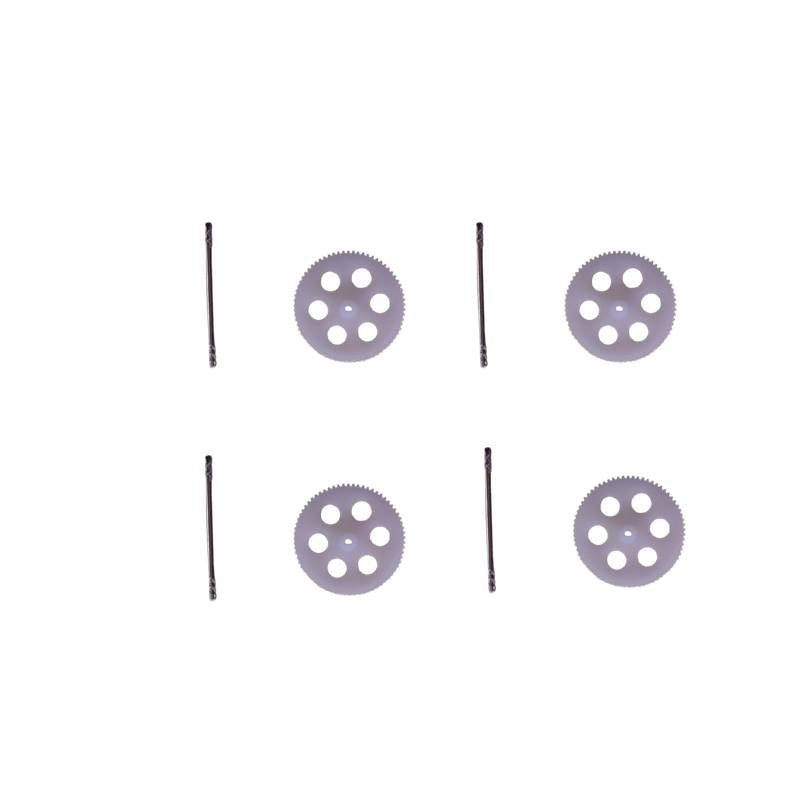 ドローン修理用 汎用ギアと軸 4組セット #901