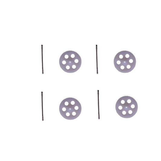 ドローン修理用 汎用ギアと軸 4組セット #901