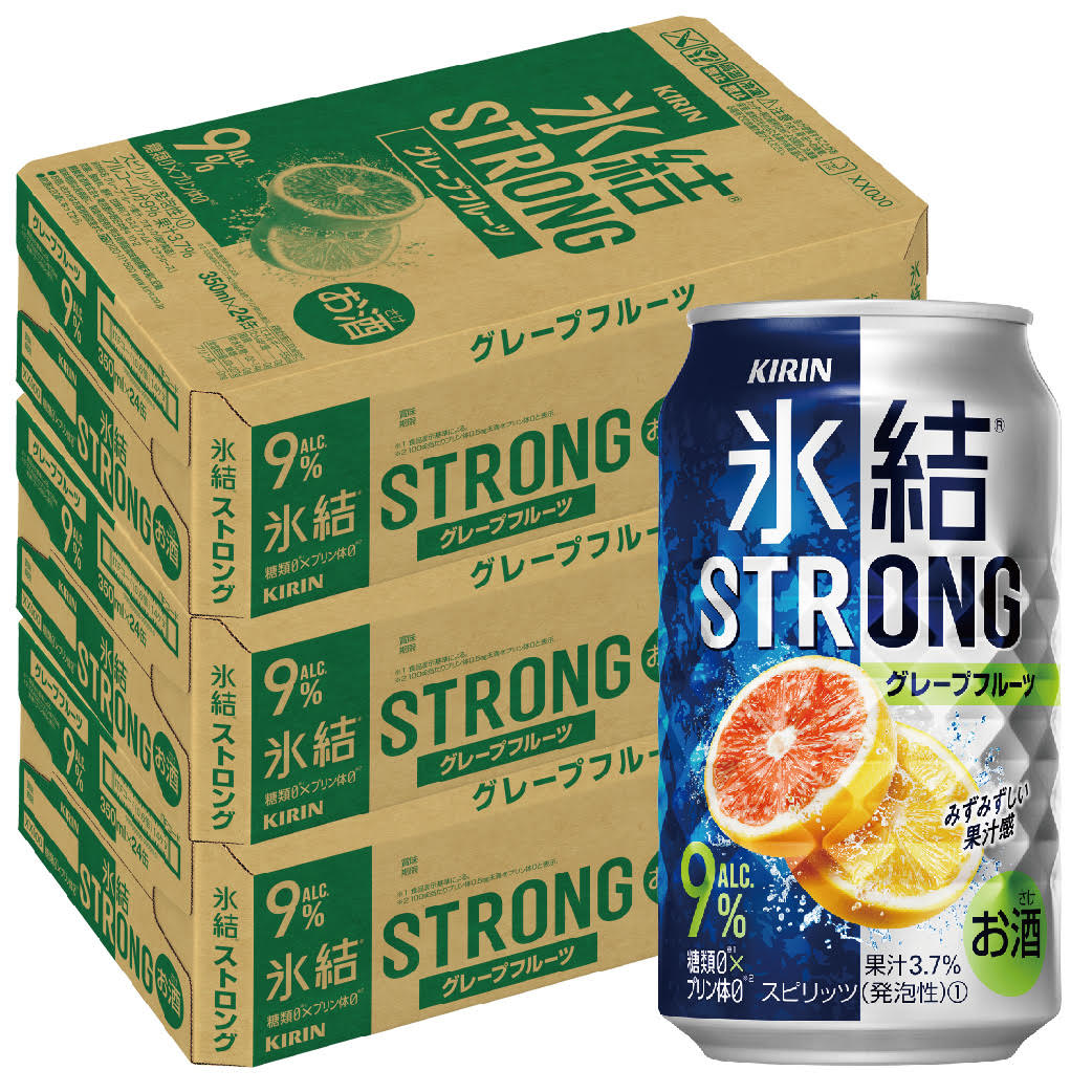 【送料無料】キリン 氷結ストロング グレープフルーツ GF 350ml×3ケース/72本【北海道・沖縄県・東北・四国・九州地方は必ず送料がかかります】