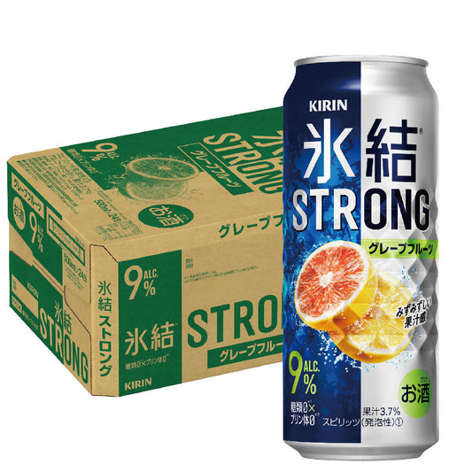 【送料無料】  キリン 氷結ストロング グレープフルーツ GF 500ml×1ケース/24本【北海道・沖縄県・四国・九州地方は別途送料】
