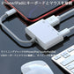 iPhone 4in1変換アダプタ Lightning充電ジャック USB3.0ポート SD/TFカードリーダー iPadライトニング データ転送 バックアップ PDFファイル 保存移動