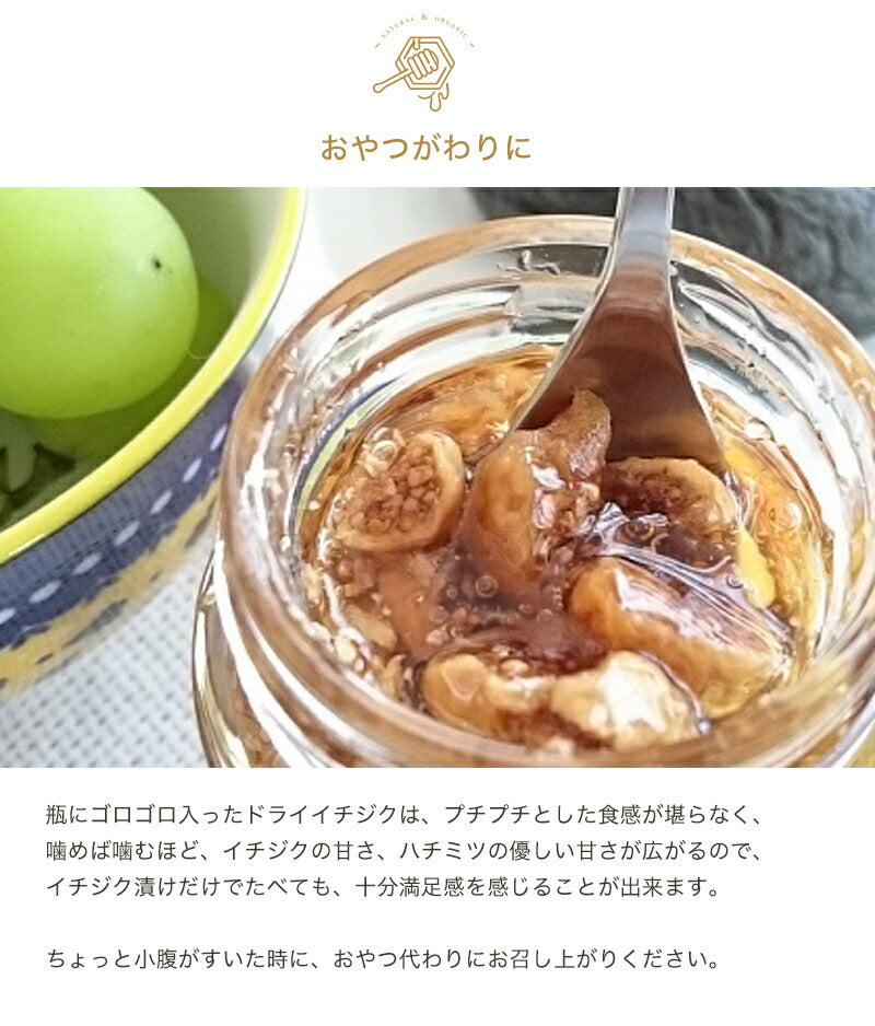 国産 はちみつ イチジク漬け 天然ハチミツ 70g 国産蜂蜜 瓶詰 非加熱 イチジク入り 純粋はちみつ ギフト