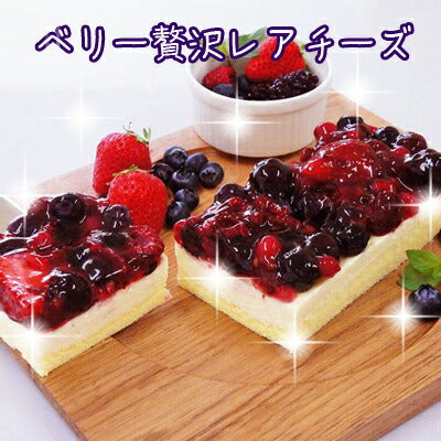 北海道銘菓 チーズケーキ 5種のベリー贅沢レアチーズ　（約280ｇ）×2