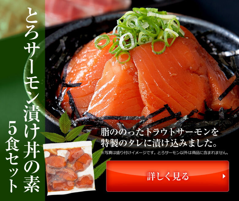 トロサーモン漬け丼の素5人前