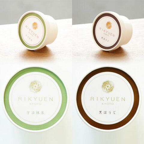 京都 「プレミアムアイス宇治抹茶＆黒ほうじ茶 各4個（計8個）」【送料込み】