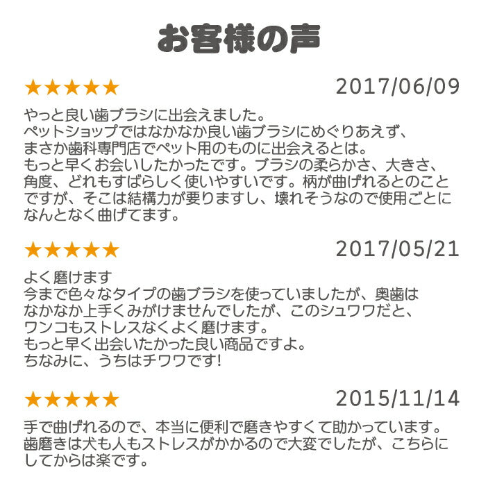 【3人シェア買いでお得】犬用 歯ブラシ / Ci シュワワ / 4色アソート/12本セット【Ciメディカル 歯ブラシ】