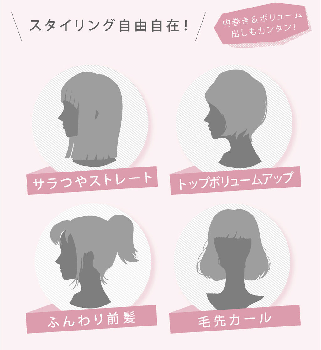 【10人シェア買い企画】【Agetsuya】（ブラック）アゲツヤポータブルミニブラシアイロン（MAX210℃ ストレートアイロン／カールアイロン）