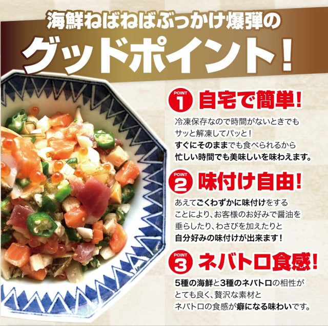 5種の海の幸3種のネバトロ