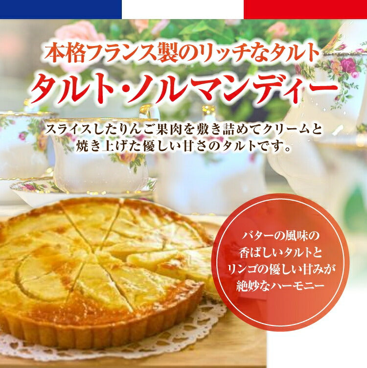 りんごとカスタードのタルト21ｃｍ【10切】