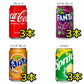 人気炭酸飲料 缶 350ml 詰め合わせ セット 9種 合計25本 【コカコーラ　ファンタグレープ　ファンタオレンジ　スプライト　ジンジャエール　ドクターペッパー　コカコーラゼロシュガー　ダイエットドクターペッパー　ダイエットジンジャエール】