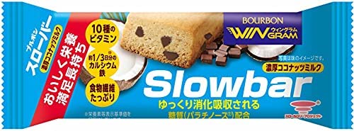 【 送料無料】 ブルボン スローバー 濃厚ココナッツミルク 41g×9個セット【栄養調整食品 食物繊維 】