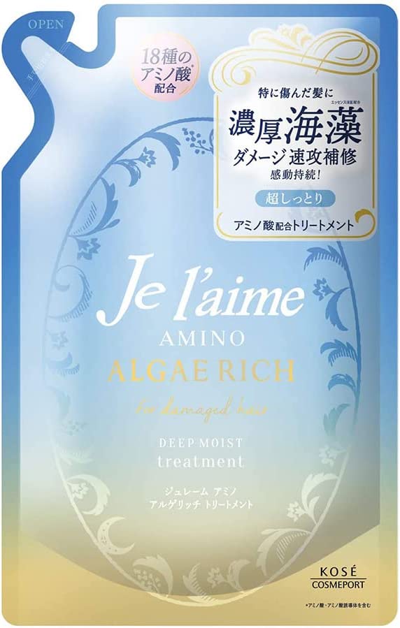 【3人シェア買いでお得】【 送料無料 】KOSE ジュレーム アミノ アルゲリッチ シャンプー＆トリートメント セット (ディープモイスト) つめかえ フローラル 詰替え用 超しっとり