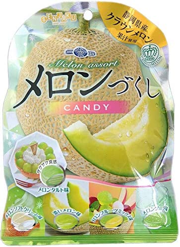 【 送料無料 】扇雀飴 メロンづくしCANDY 85g ×4袋