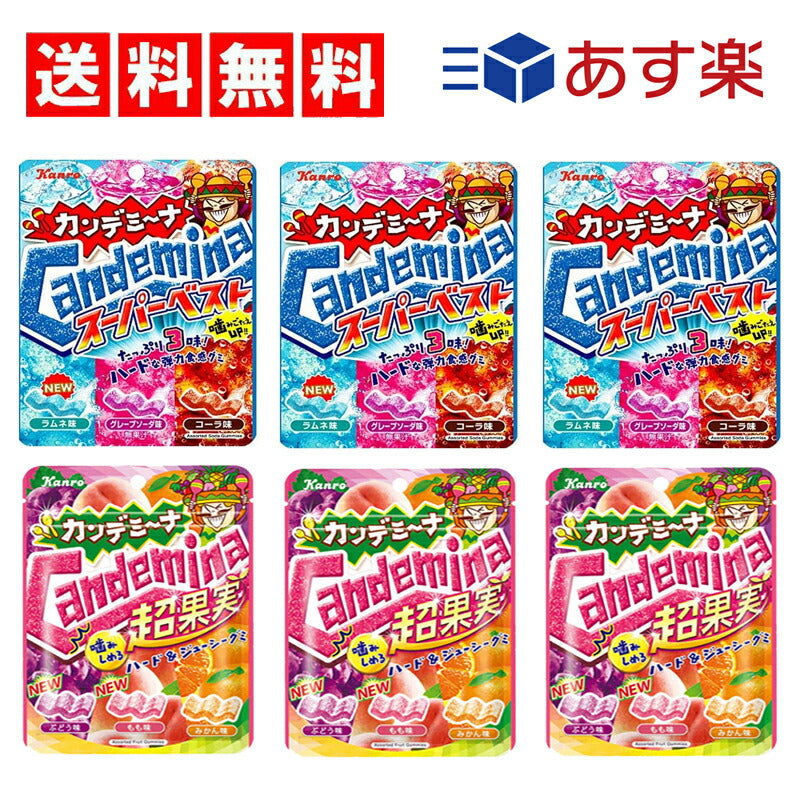 【3人シェア買いでお得】【送料無料】カンデミーナグミ2種×各3（スーパーベスト　超果実 ）計6個セット