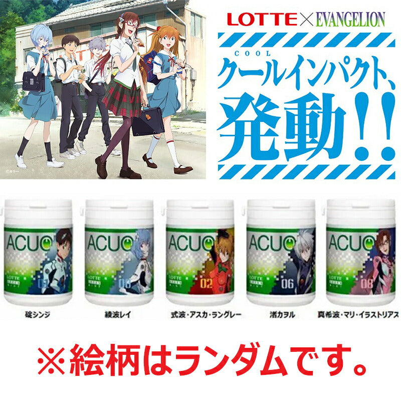 ロッテ×エヴァンゲリオン　AQUO　アクオ 　グリーンミント スリムボトル 125ｇ×6個セット