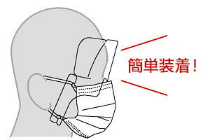 日本製 マスク装着アイガード / 50枚入 マスク着用シールド  飛沫感染対策  ※マスクは付属しません【メール便送料無料】