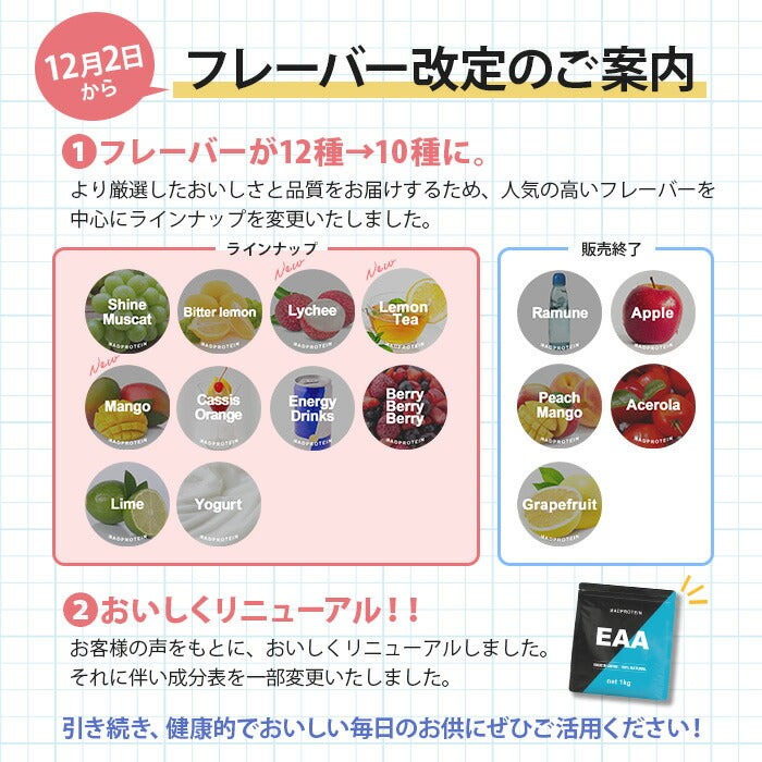 EAA 500g エナジードリンク 人工甘味料不使用 オールインワン 国内製造 フレーバー (MADPROTEIN) マッドプロテイン