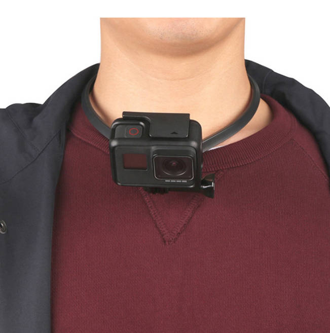GoPro (ゴープロ)ネックカメラマント アクセサリー ホルダー 携帯 スマホ アクションカメラ ネック 首 マウント HERO7