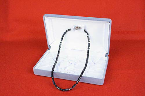備長炭ネックレス　カラムモデル　　約４６ｃｍ