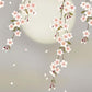 掛軸　「夜桜」　緒方葉水　筆