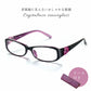 【度数5】老眼鏡 おしゃれ レディース 軽量 クリスタルローズ シニアグラス（RP1586） ケース付き