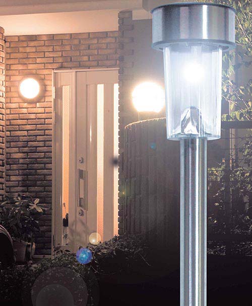 3本セット 暗くなると自動で発光 ソーラーライト LED ガーデンライト 庭 駐車場 屋外 防犯 防犯グッズ 照明 おしゃれ 外灯 ソーラー