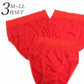 【Sサイズ】下着 ショーツ セット 3枚セット レディース 女性 M/L/LL 大きいサイズ 綿100 コットン 深ばき 赤パンツ 赤いパンツ 日本製 / 国産 赤の元気ショーツ 3枚組