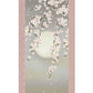 掛軸 「夜桜」 緒方葉水筆 [ 国産 日本製 保証付 十年間保証付き 季節掛 美しい ピンク リビング 春 国内産 和 和室 桜 43x111 花見 夜桜 床の間 インテリア 和風 送料無料 ]