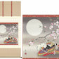 掛軸「紫式部」 西尾香悦 筆[ 収納箱 10年保証 47x52 品質保証書付き 厄除け 女児 節句 お祝い 短尺タイプ 季節掛け 雛人形 雛祭り 受注生産 床の間 和風 掛け軸 日本製 名画 縁起物 プレゼント 画寸 送料無料 ]
