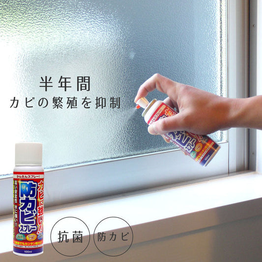 【単品】防カビスプレー 100ml カビ除去 カビ防止 結露 カビ対策 カビ 予防 抗菌 人に優しい